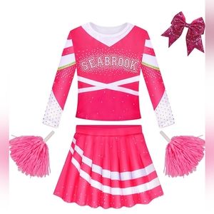 New Zombie Toddler Girls Cheerleader Costume 3-4T